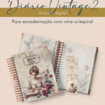 Diário Vintage 2 para wire-o/espiral (Perfeito Miolo)