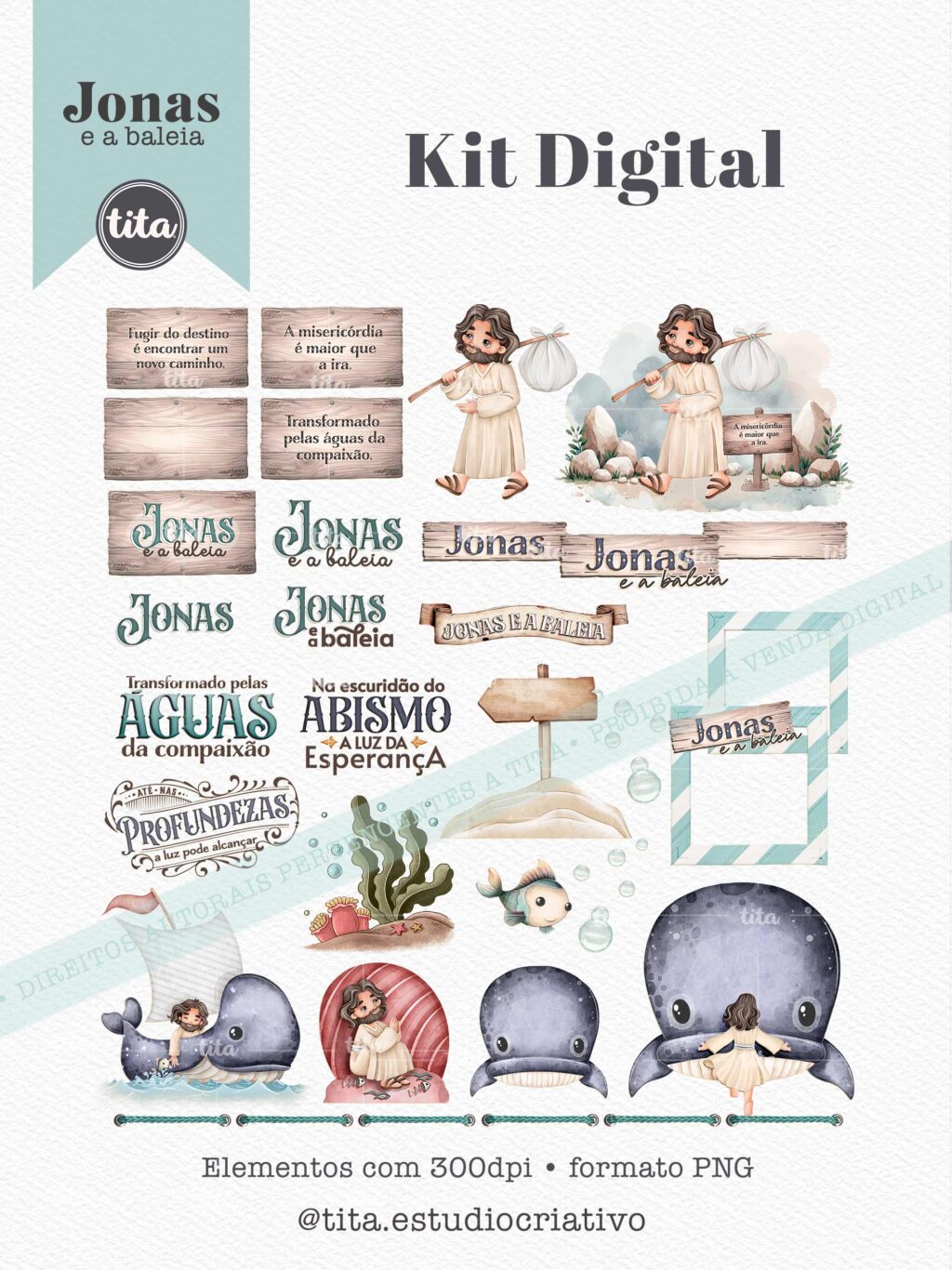 Histórias da Bíblia - Combo Daniel, Jonas e Moises (Tita) - Imagem 6