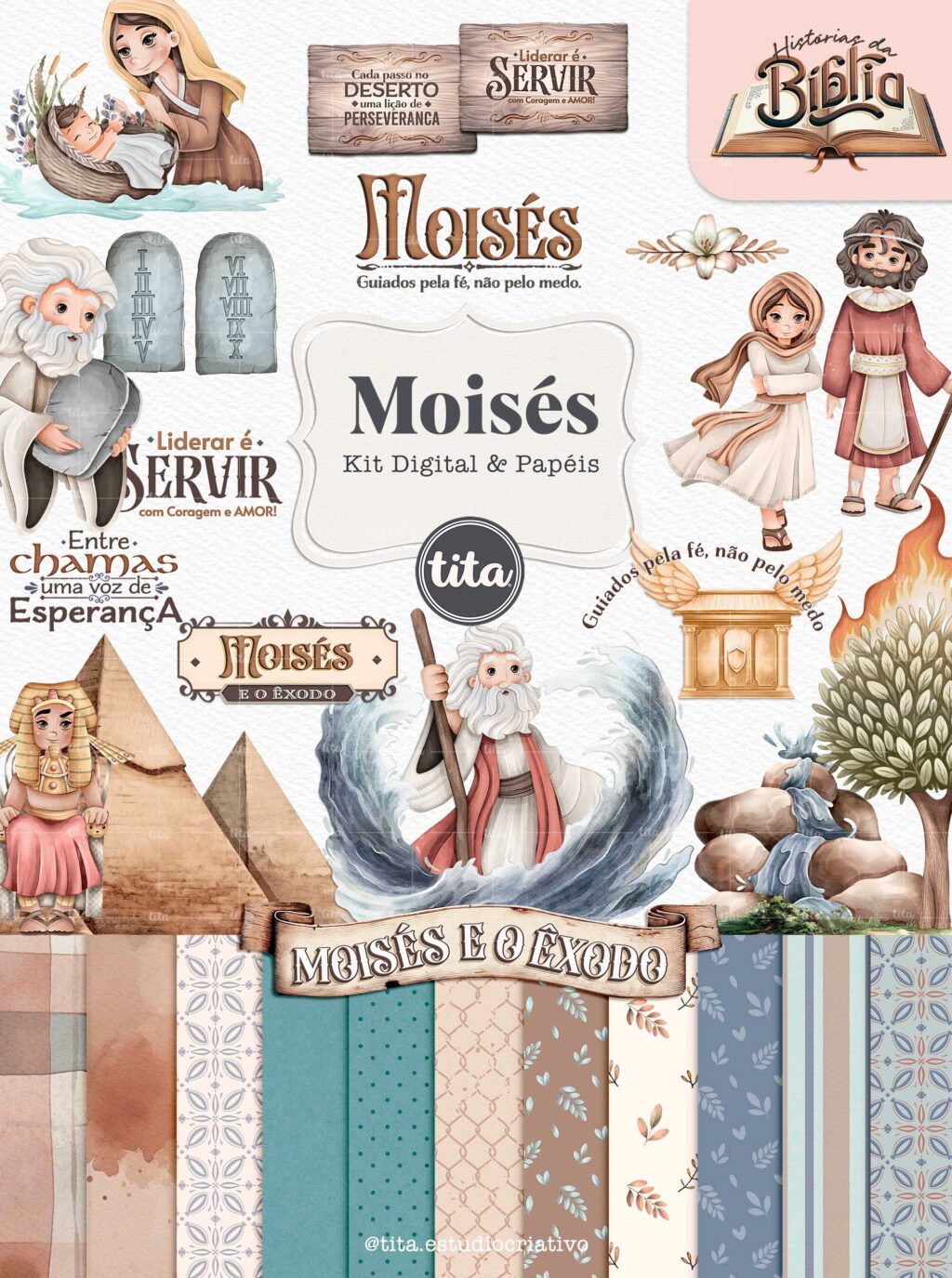 Histórias da Bíblia - Combo Daniel, Jonas e Moises (Tita) - Imagem 12