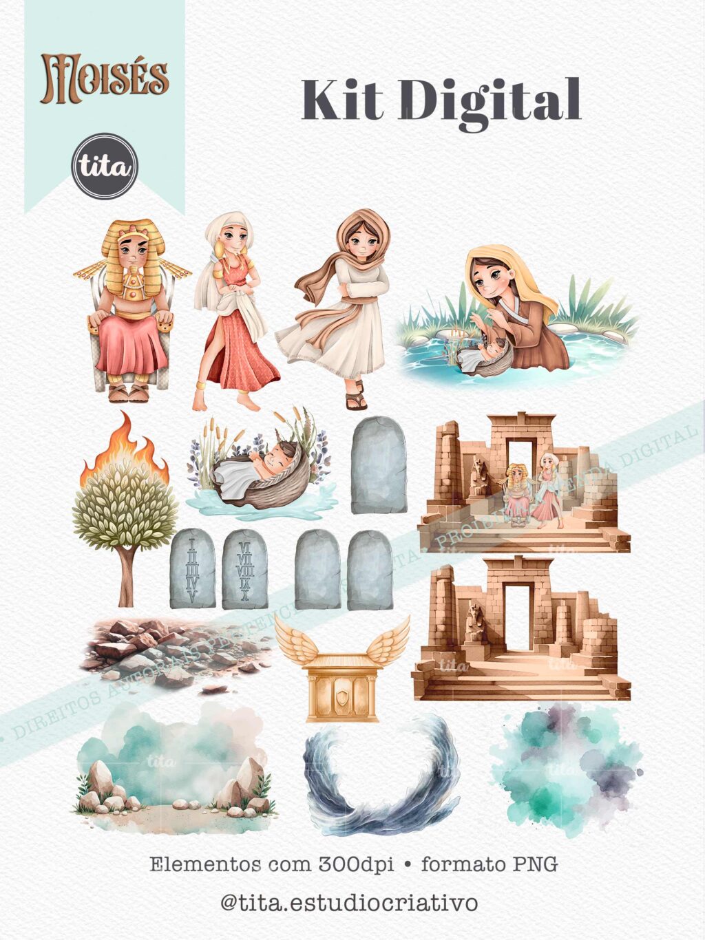 Histórias da Bíblia - Combo Daniel, Jonas e Moises (Tita) - Imagem 11