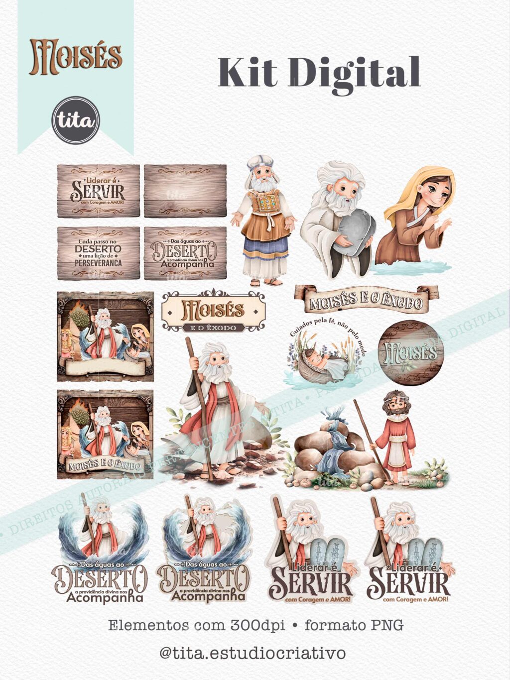 Histórias da Bíblia - Combo Daniel, Jonas e Moises (Tita) - Imagem 10