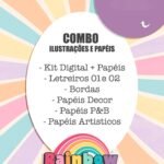 Rainbow - Combo Ilustrações e Papéis (Tita)