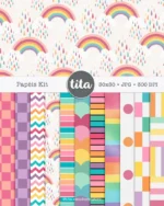 Rainbow - Combo Ilustrações e Papéis (Tita) - Imagem 8