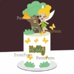 Tinker Bell Baby - Topo de Bolo