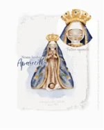 Ilustração Digital Nossa Senhora Aparecida - Santinhos (Carinas Paper)