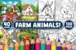 Fazenda de Animais - Livro de Colorir