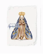 Ilustração Digital Nossa Senhora Aparecida - Santinhos (Carinas Paper) - Imagem 6