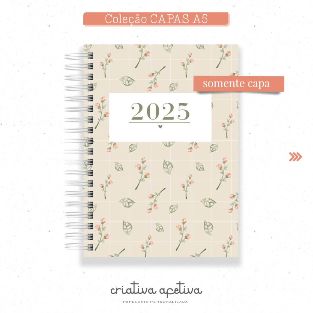 Kit 5 Capas Floral Verde - Imagem 2