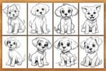 Dogs Cute - Livro de Colorir - Imagem 4
