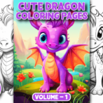 Dragão Cute - Livro de Colorir