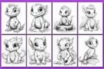 Dragão Cute - Livro de Colorir - Imagem 5
