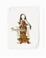 Ilustração Digital Santa Teresinha - Santinhos (Carinas Paper) - Imagem 6