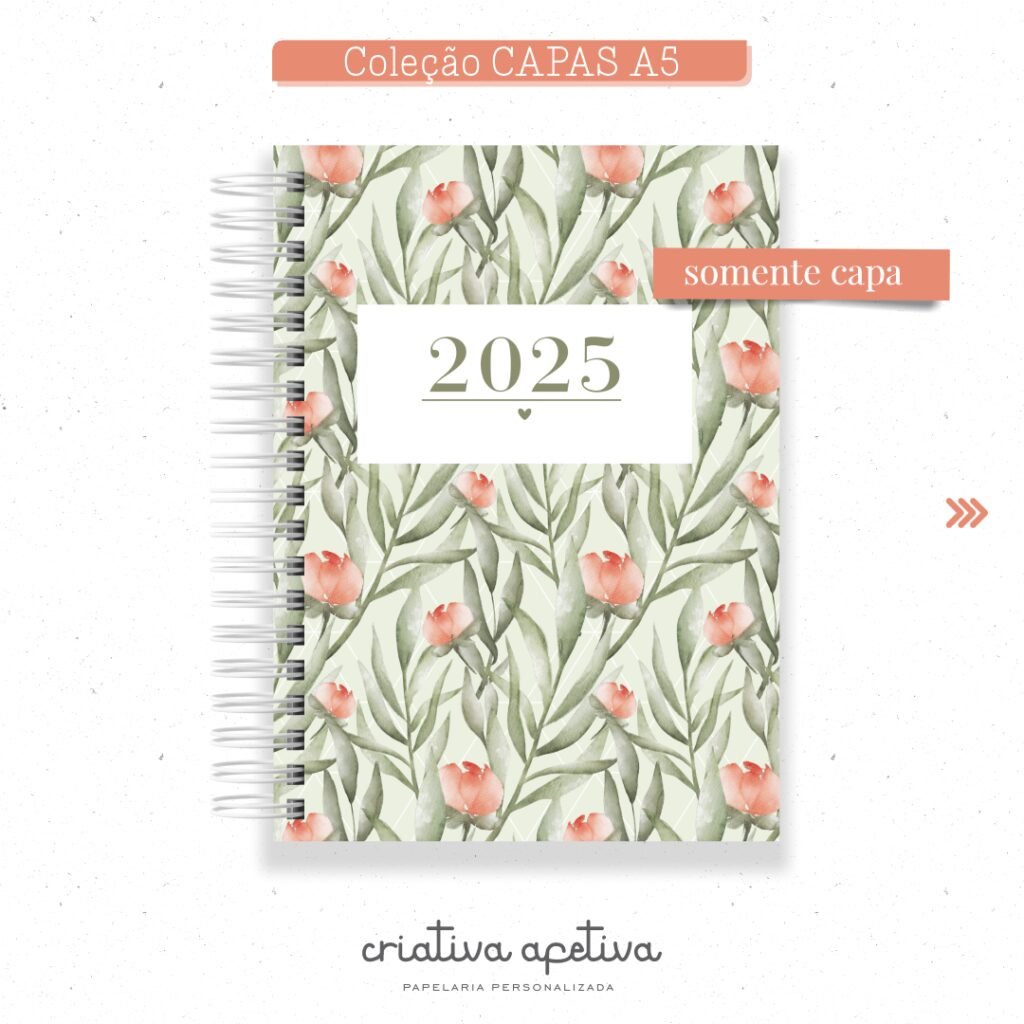 Kit 5 Capas Floral Verde - Imagem 5