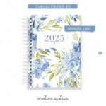 Kit 5 Capas Azul Floral - Imagem 5