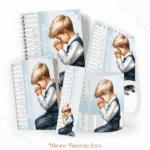 Kit CRISTÃO - Menino Rezando Loiro (Pamella)