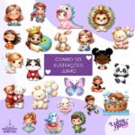 COMBO Digital 120 Ilustrações PNG (Luminous)