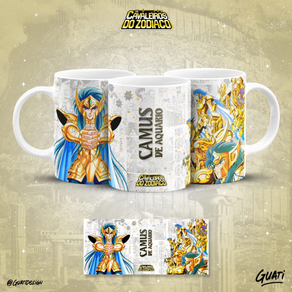 COMBO Cavaleiros do Zodíaco – Estampas Canecas (Lab51) - Imagem 14