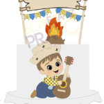 Baby Caipira com Violão - Topo de Bolo
