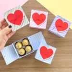 Caixa 4 doces Coração - Dia dos namorados (Tudo pra Papelaria)