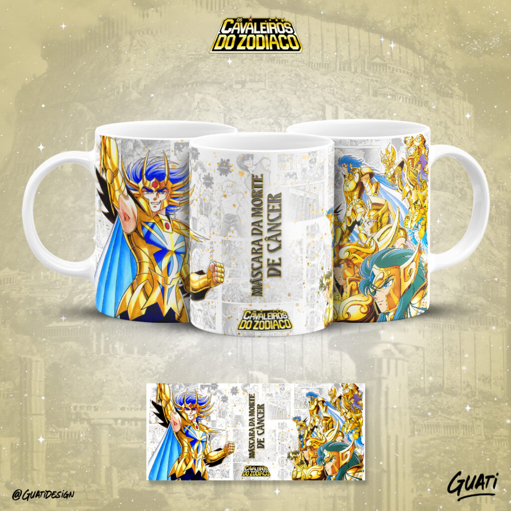 COMBO Cavaleiros do Zodíaco – Estampas Canecas (Lab51) - Imagem 12
