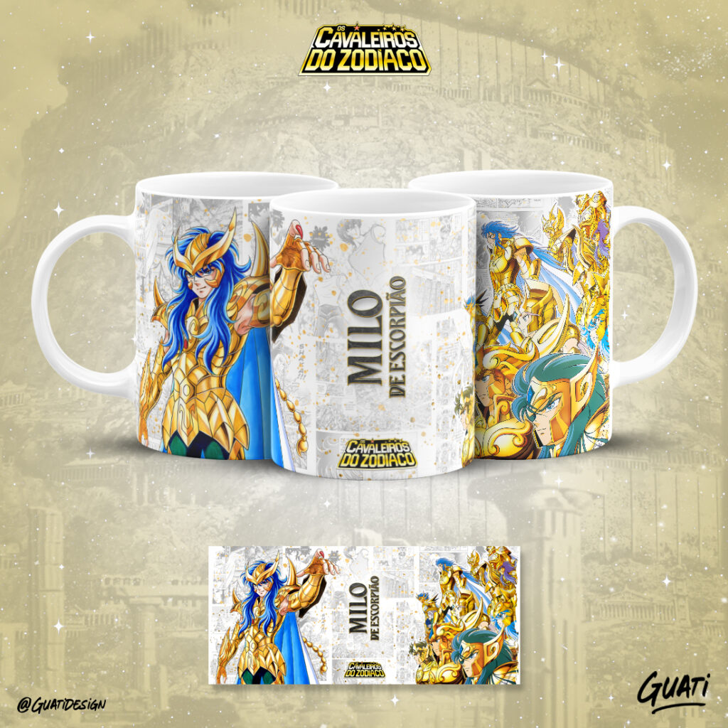 COMBO Cavaleiros do Zodíaco – Estampas Canecas (Lab51) - Imagem 11