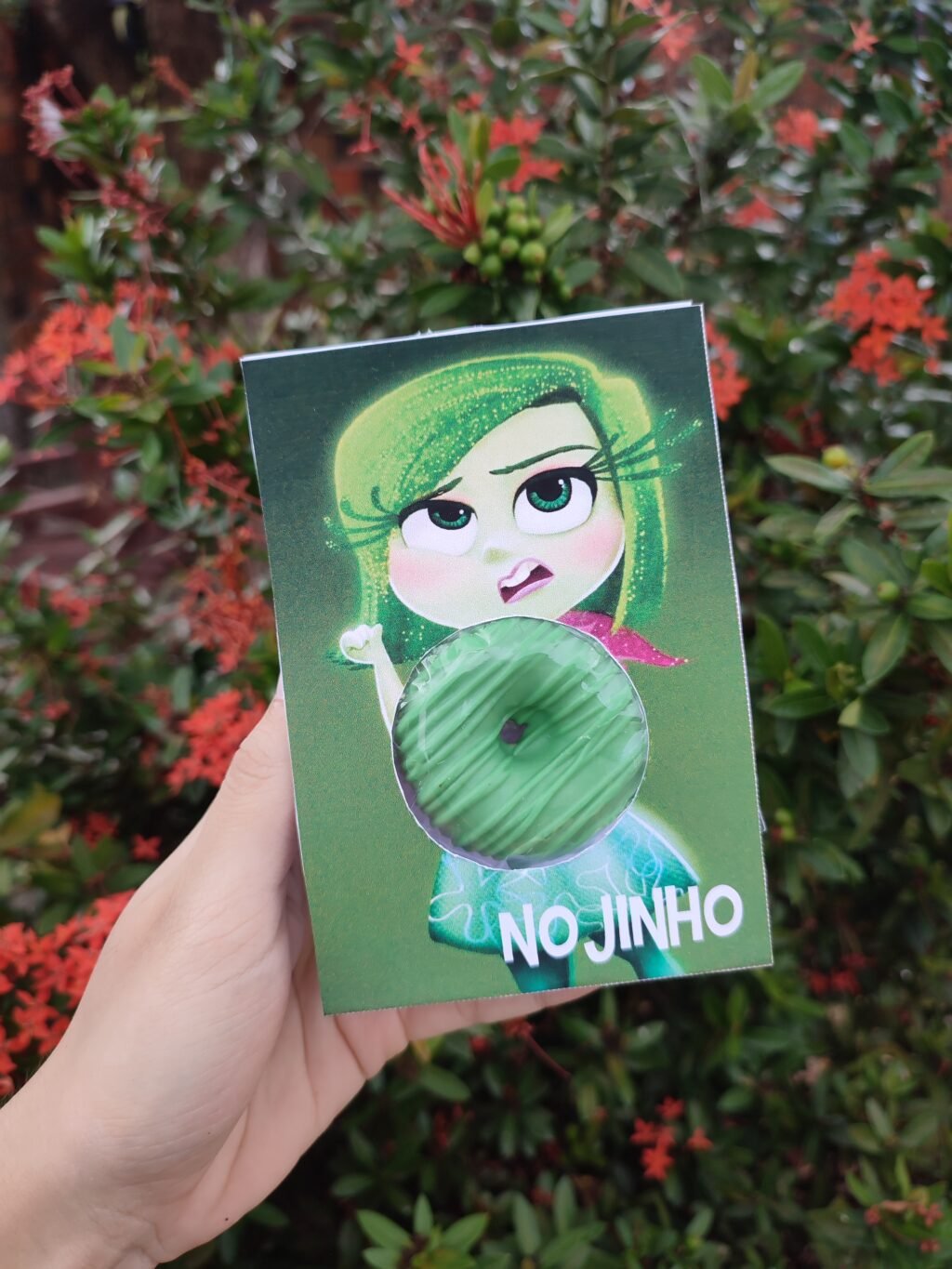 Divertidamente 2 -  Kit 14 Cards Cake Donuts - Editável no CANVA - Imagem 3