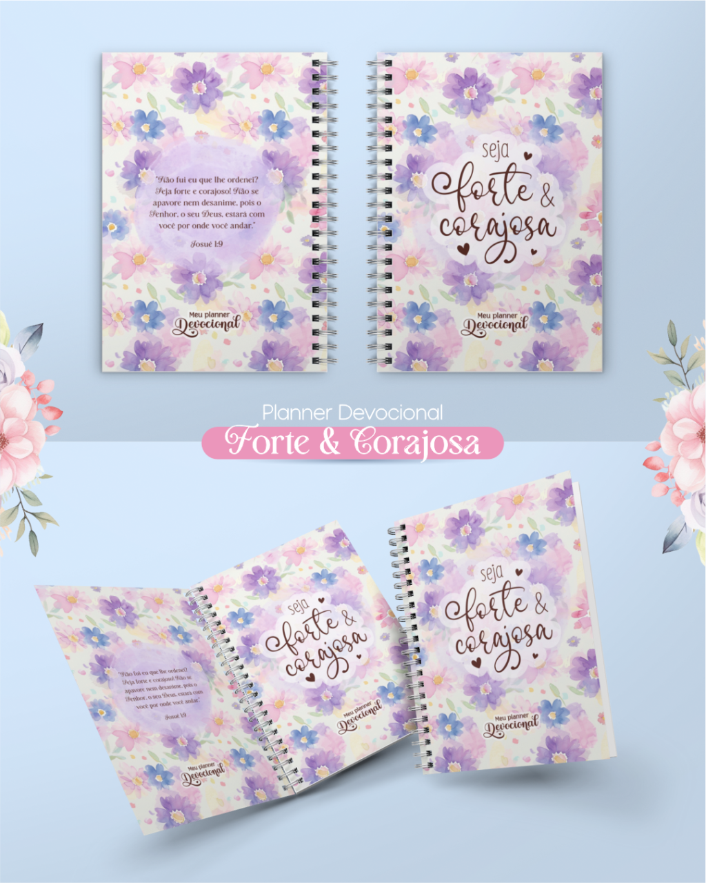 COMPLETO Kit Digital + Encadernação | Forte & Corajosa (Ana Flor) - Imagem 3
