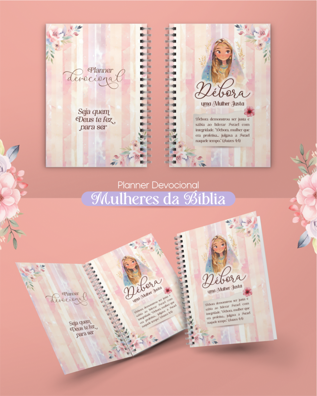 COMPLETO Kit Digital + Encadernação | Forte & Corajosa (Ana Flor) - Imagem 4