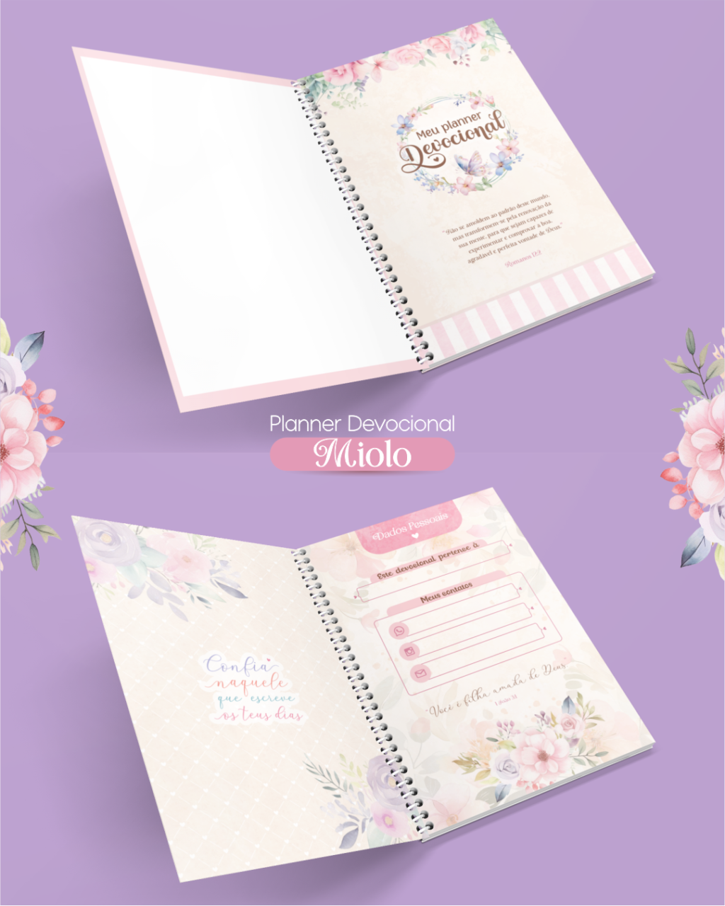 COMPLETO Kit Digital + Encadernação | Forte & Corajosa (Ana Flor) - Imagem 7