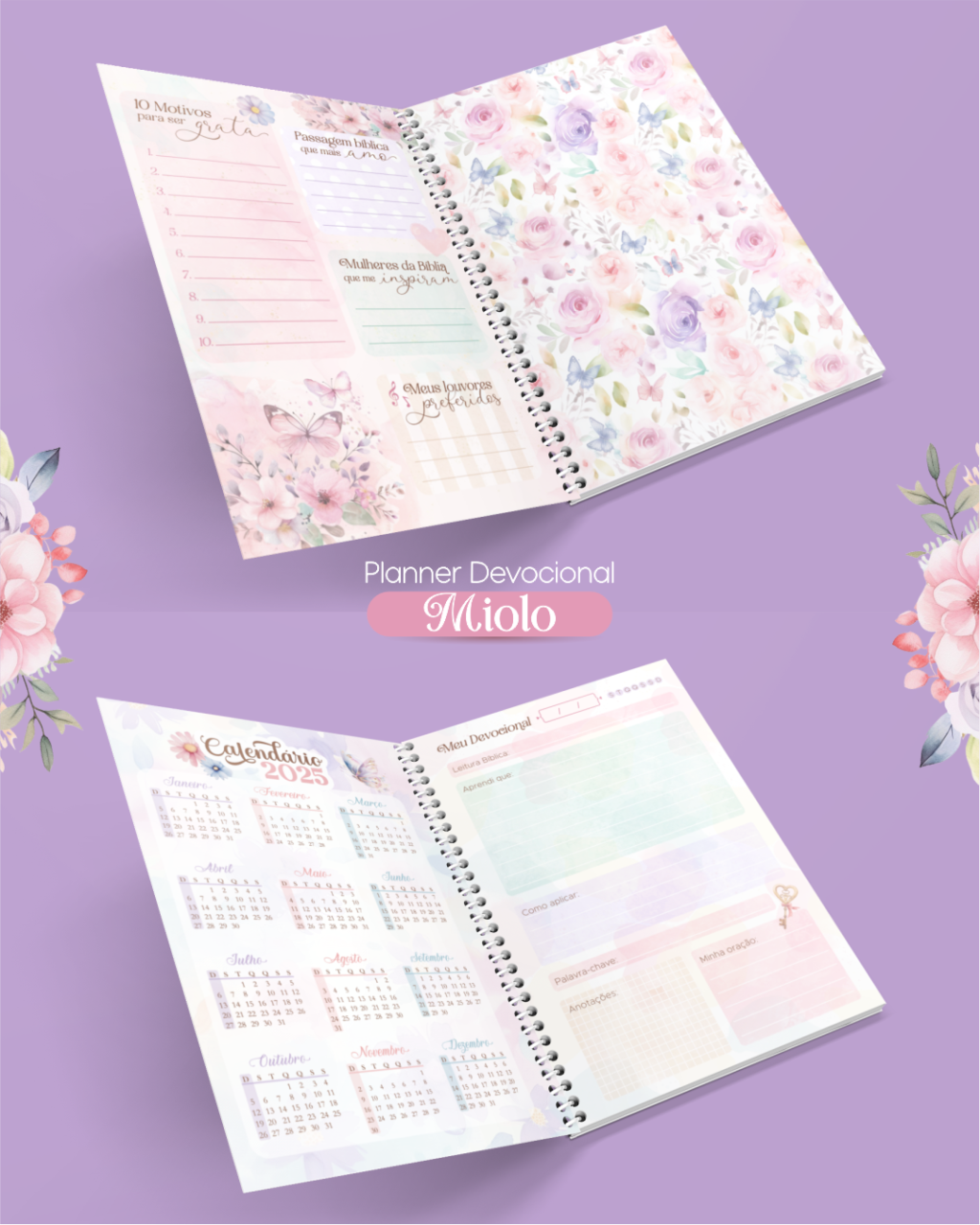 COMPLETO Kit Digital + Encadernação | Forte & Corajosa (Ana Flor) - Imagem 8