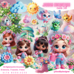 Jardim Cute 3D - Kit Digital