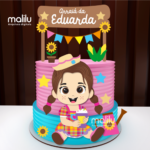 Junino Baby Menina 1 - Topo de Bolo