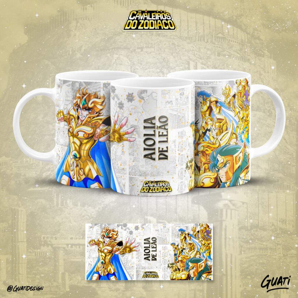 COMBO Cavaleiros do Zodíaco – Estampas Canecas (Lab51) - Imagem 17