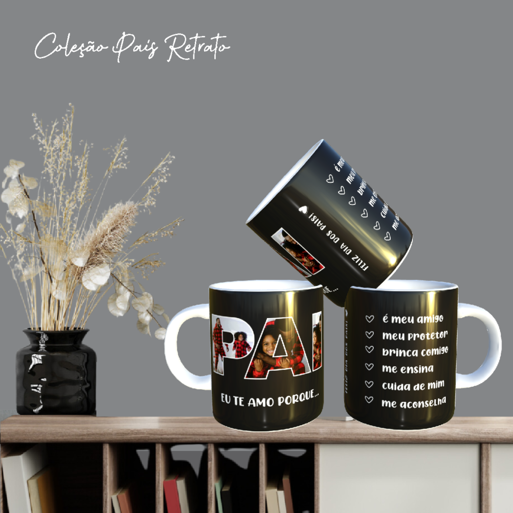 COMBO Pais Retratos - Artes para Canecas - Imagem 8