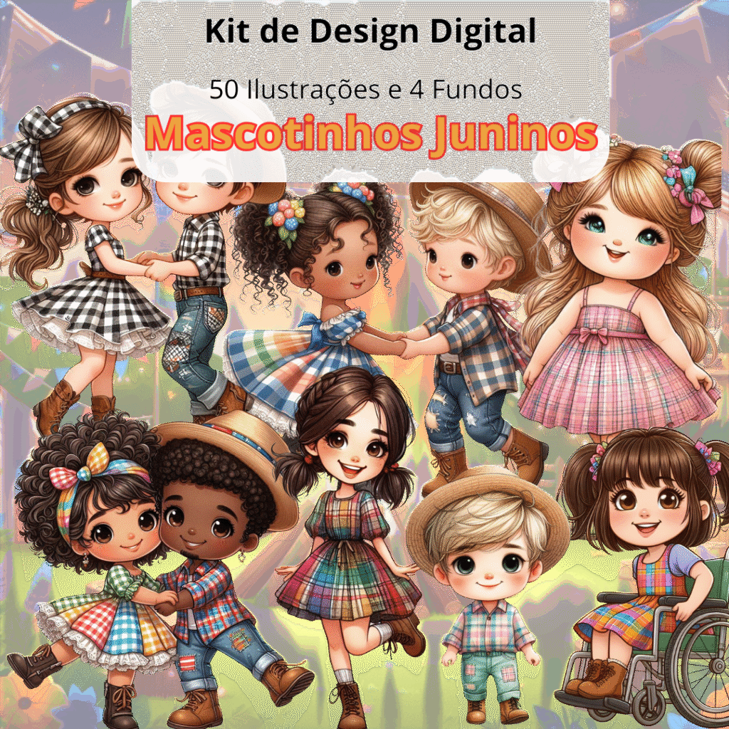 Mascotinho Junino - Kit Digital (Suelen) - Imagem 1