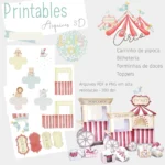 Moldes 3D - Circo (Lolly Top)