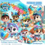 Patrulha Canina Pool Party 3D - Kit Digital