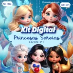 Princesas Sereia - Kit Digital (Caramelo)