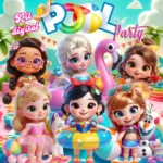 Pool Party Princesas - Kit Digital (Caramelo)