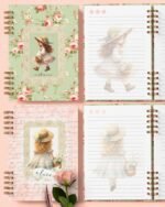 Kit 6 Capas e 6 Miolos Decorados Coleção Doce Menina (Bicho Papel) - Imagem 4