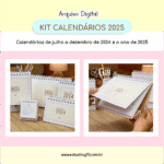 COMBO Calendários 2025 (Estúdio G19)