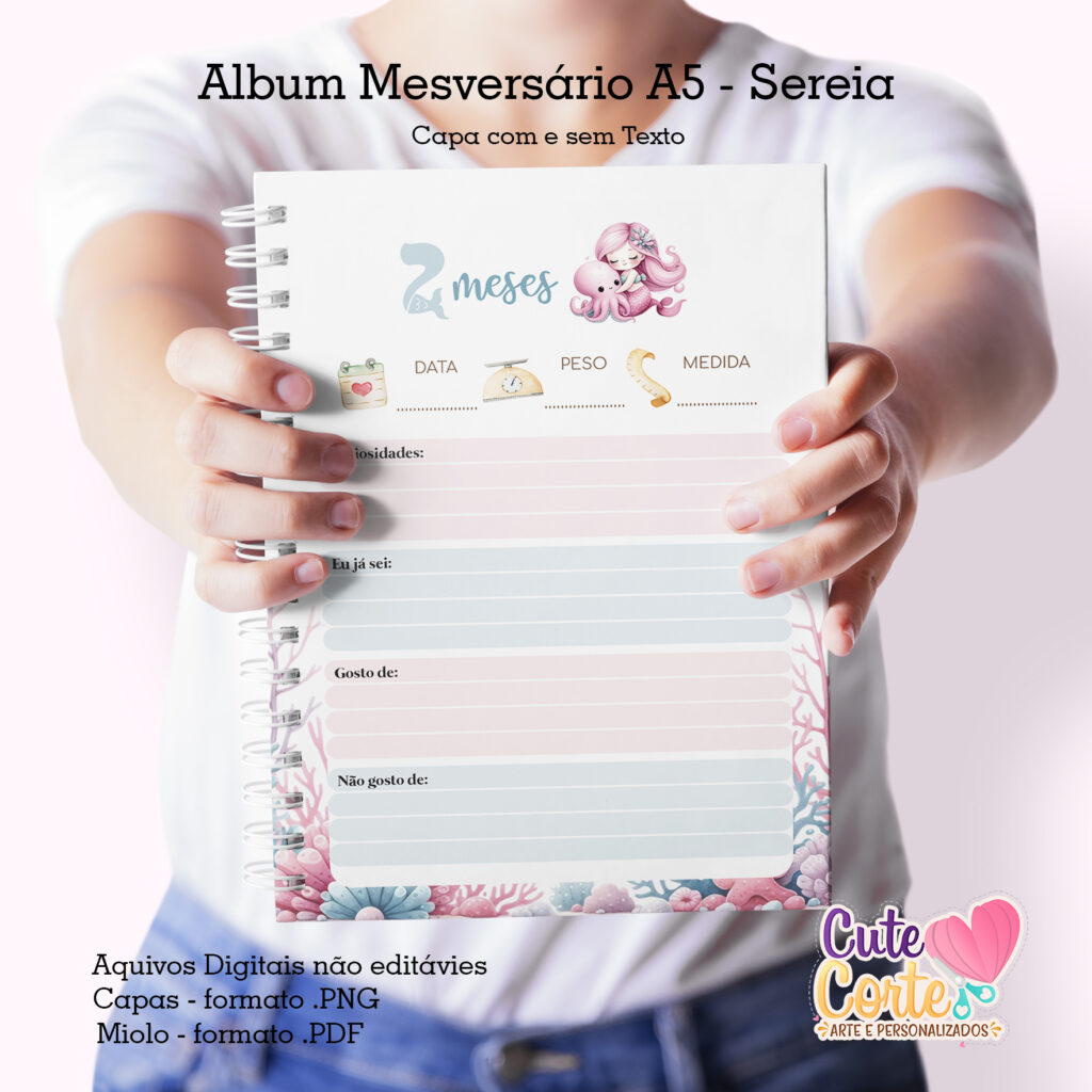 Álbum Mesversário – Sereia N.1 (Cute Corte) - Imagem 5