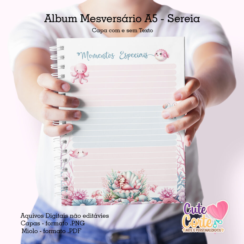 Álbum Mesversário – Sereia N.1 (Cute Corte) - Imagem 3