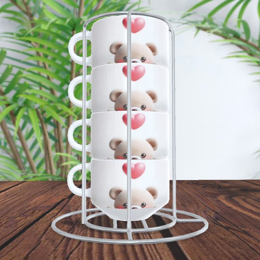 Torre Xícaras Bichinhos Cute (Yukina) - Imagem 2