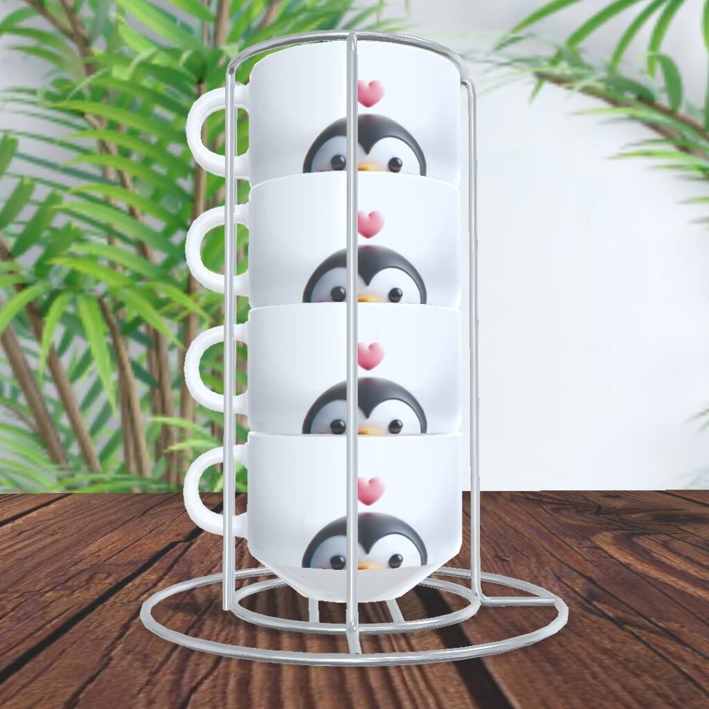 Torre Xícaras Bichinhos Cute (Yukina) - Imagem 3