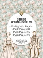 FlowerLand - Combo Kit Digital + Papéis 1,2 e 3 (Tita)