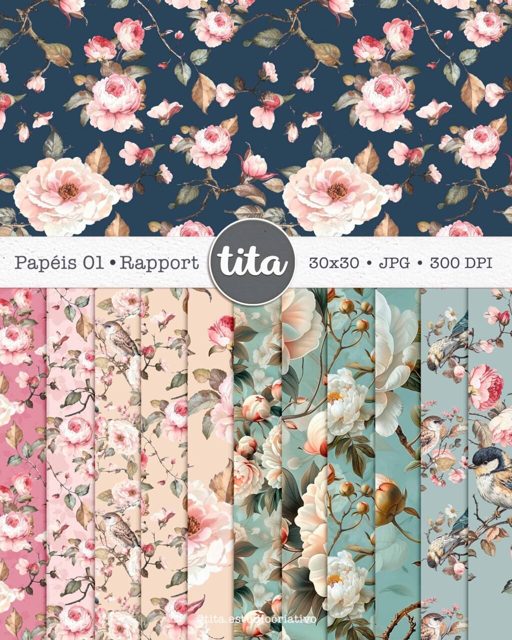 FlowerLand - Combo Kit Digital + Papéis 1,2 e 3 (Tita) - Imagem 7
