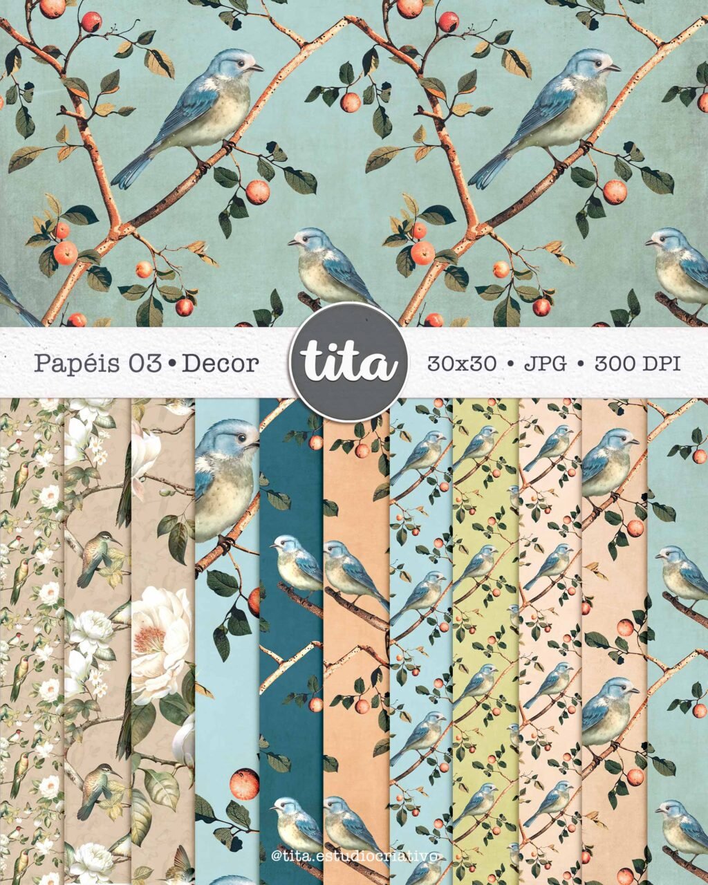 FlowerLand - Combo Kit Digital + Papéis 1,2 e 3 (Tita) - Imagem 3