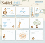 Safari Azul Menino - Kit Marternidade - Imagem 2