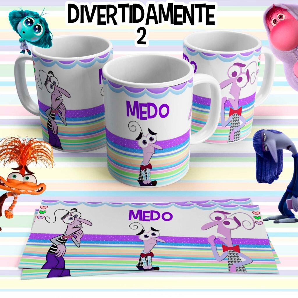 COMBO Divertidamente 2 – Artes para Canecas - Imagem 9